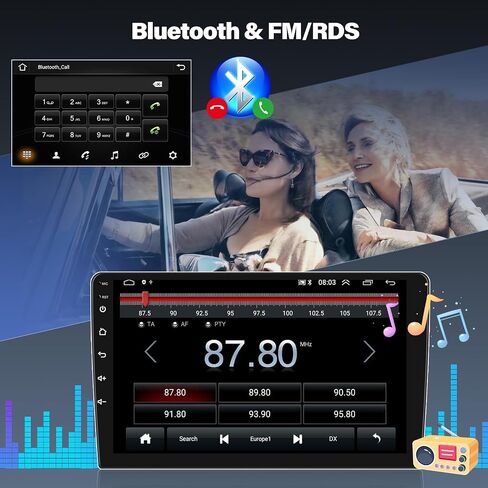 ستيريو سيارة CamECHO 2+64G Android 13 لسيارة Jeep Grand Cherokee 2014-2020، راديو CarPlay وراديو السيارة Android Auto، شاشة لمس 9 بوصة في لوحة القيادة GPS مع بلوتوث HiFi WiFi FM/RDS SWC Mirror Link in Saudi Arabia