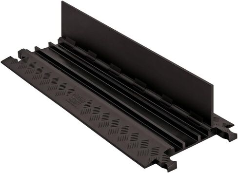Guard Dog GD3X75-O/B واقي كابل منخفض المستوى ذو 3 قنوات عالي التحمل مع منحدر متوافق مع ADA، غطاء برتقالي مع منحدر أسود، طول 36 بوصة، عرض 30.3 بوصة، ارتفاع 1.25 بوصة in Kuwait