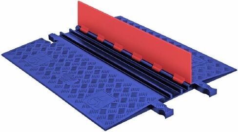 Guard Dog GD3X75-O/B واقي كابل منخفض المستوى ذو 3 قنوات عالي التحمل مع منحدر متوافق مع ADA، غطاء برتقالي مع منحدر أسود، طول 36 بوصة، عرض 30.3 بوصة، ارتفاع 1.25 بوصة in Kuwait
