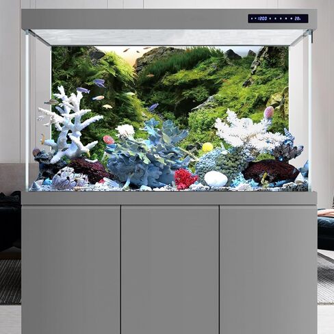 AWERT 48x24 inches Seagrass Aquarium Background Aquarium Background Aquatic Plant River Bed & Lake Fish Tank Background Vinyl Background in Kuwait