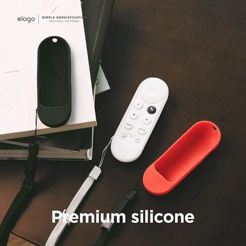 elago Case Compatible with Google TV Remote Cover Compatible with Chromecast 4K Ver. / HD Ver. [Nightglow Blue] - Full Protection, Premium Silicone, Strap Included, Flat Surface, Slim Design in Kuwait