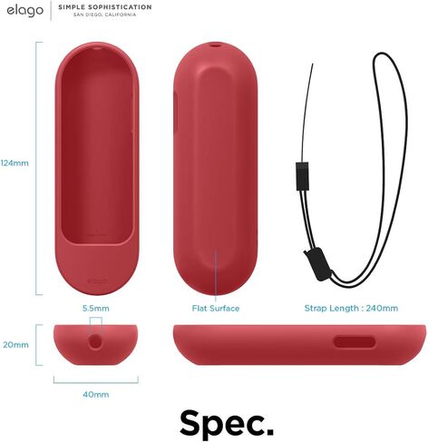 elago Case Compatible with Google TV Remote Cover Compatible with Chromecast 4K Ver. / HD Ver. [Nightglow Blue] - Full Protection, Premium Silicone, Strap Included, Flat Surface, Slim Design in Kuwait