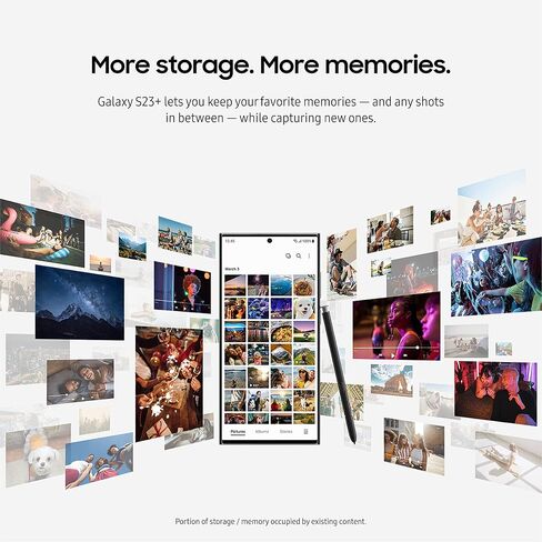 SAMSUNG Galaxy S23+ Plus 5G Factory Unlocked 256GB - Cream (Renewed) in Saudi Arabia