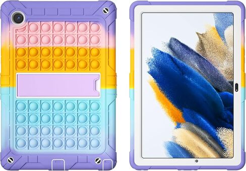XZC Samsung Galaxy Tab A8 Case 10.5'' 2022 (SM-X200/X205/X207) Heavy Duty Shockproof Push Pop Cover with Pencil Holder/Carrying Shoulder Strap (Samsung Galaxy Tab A8 10.5 Inch 2022) in Saudi Arabia