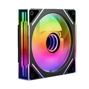 Prism 4 EX 120mm ARGB case Fan,Infinity Mirror RGB Light Effect 5V 3PIN Motherboard Light Sync 800~1850RPM PWM PC Fan Suitable for Computer Case and CPU Cooler（Black）