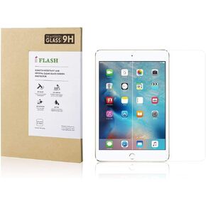 iFlash Tempered Glass Screen Protector Compatible For Apple iPad Air 3 (10.5 inch 2019 Model) and iPad Pro 10.5 inch (2017) - Transparent Crystal Clear / 2.5D Rounded Edges / 9H Hardness / Scratch Proof / Bubble Free
