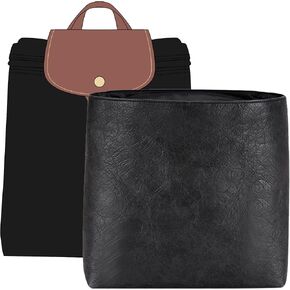 Doxo Upgraded longchamp Organizer Insert, Bag Organizer Insert for Long Champ Le pliage Large and More, Ultra-lightweigt Waterproof DupontPaper, Keeps Tote Handbags Shaped & Neat (White, L)