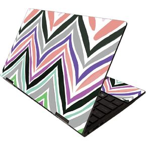 MightySkins Skin for HP Envy x360 13" (2020) - Teal Chevron | Protective, Durable, and Unique Vinyl Decal wrap Cover | Easy to Apply, Remove, and Change Styles | Made in The USA