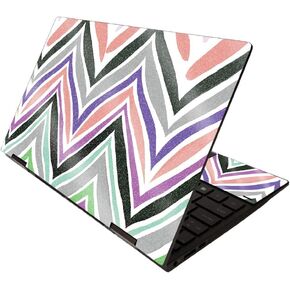 MightySkins Glossy Glitter Skin for HP Envy x360 13" (2020) - Rainbow Chevron | Protective, Durable High-Gloss Glitter Finish | Easy to Apply, Remove, and Change Styles | Made in The USA