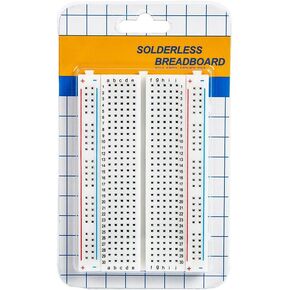 SHILLEHTEK 400 Point Breadboard for Arduino, Raspberry Pi, ESP32, and Other Microcontrollers, DIY Breadboard for Jumper Wires and Connectors - Solderless Breadboard