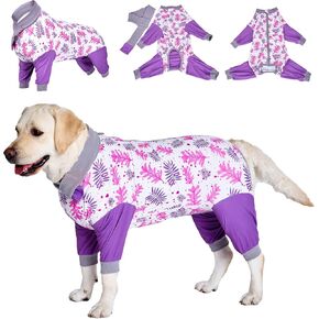 LovinPet Surgery Suit for Dogs: Medium Dog Surgical Recovery Suit Female & Male Anti-Licking Full Body Coverage for Anti-Shedding
