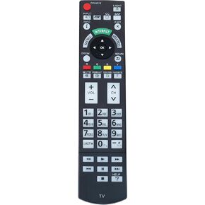 N2QAYB000703 Replaced Remote fit for Panasonic TV TC-L42ET5 TC-L47DT50 TC-L47WT50 TC-P55ST50 TC-P55VT50 TC-P60GT50 TC-P60ST50 TC-P65GT50 TC-P65ST50 TC-P65VT50 TC-L55DT50 TC-L55ET5 TC-L55LE54