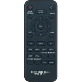 Replacement Remote Compatible with JBL Home Cinema soundbar Speaker subwoofer 93040001600 SB200 SB250 SB350 SB400 SB450