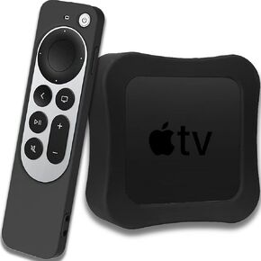 NINKI TV Case Compatible Apple TV and Siri Remote Protective Case(2-Pack),Scratch-Free Silicone Shock Absorption Lightweight Case Cover for Apple TV Siri Remote 6th Gen Latest Model(Pink)