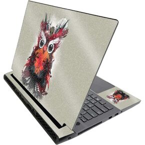 MightySkins Glossy Glitter Skin for Alienware M17 R3 (2020) & M17 R4 (2021) - Owl Universe | Durable High-Gloss Glitter Finish | Easy to Apply and Change Style | Made in The USA