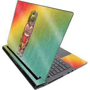 MightySkins Glossy Glitter Skin for Alienware M17 R3 (2020) & M17 R4 (2021) - Tiki Man | Durable High-Gloss Glitter Finish | Easy to Apply and Change Style | Made in The USA