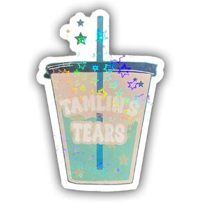 3pcs Tamlin's Tears Holographic Stickers, ACOTAR Hologrpahic Vinyl Stickers, Holographic Vinyl Water Assistant Sparkly Stickers for Laptop Phone Water Bottle Kindle, Gifts for Book Lovers