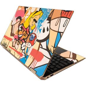 MightySkins Skin for HP Spectre x360 15" (2020) - Samurai Battle | Protective, Durable, and Unique Vinyl Decal wrap Cover | Easy to Apply, Remove, and Change Styles | Made in The USA