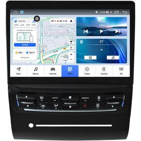 Android 12 Car Radio Upgraded for Maserati Quattroporte 2013-2017 Auto Stereo Replacement GPS Navigation Wireless CarPlay Android Auto Multimedia Player Head Unit