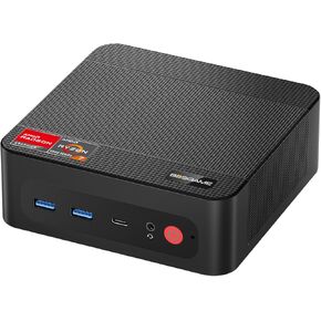 P4 Mini PC, AMD Ryzen 7 5700U Processor Mini Gaming Computer(8C/16T, up to 4.3GHz) 16GB RAM, 512GB M.2 SSD, Triple Display Desktop PC, Pre-in Windows 11 Pro, Dual LAN, WiFi 6E, BT 5.2