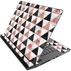 MightySkins Skin for Alienware M15 R3 (2020) & M15 R4 (2021) - Marble Pyramids | Protective Viny wrap | Easy to Apply and Change Style | Made in The USA