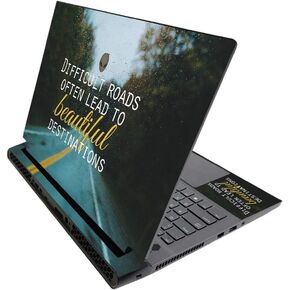 MightySkins Skin for Alienware M17 R3 (2020) & M17 R4 (2021) - Difficult Roads | Protective Viny wrap | Easy to Apply and Change Style | Made in The USA