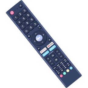 New GCBLTV02BDBIR Replacement Remote Control fit for CHIQ TV GCBLTV02 ADBBT U43H7A U50H7A U55H7A U58H7A U43H7A L32H7S L40H7S L43H7S U58H7S with Netflix YouTube Key