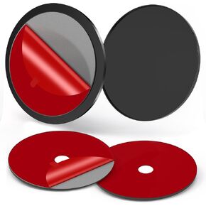 Adhesive Dashboard Mounting Disk Set, car Mount Adhesive Replacement,Firmly Attached and no Damage Dash Suction Cup Mount Plate– Includes 2 Disks + 2 Replacement Sticky Pads