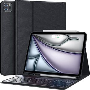 CHESONA Keyboard Case for Pro 12.9 inch (3rd, 4th, 5th, 6th Generation) - Wireless Detachable - with Pencil Holder for Pro 12.9 2022