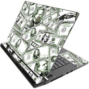 MightySkins Glossy Glitter Skin for Alienware M15 R3 (2020) & M15 R4 (2021) - Phat Cash | Durable High-Gloss Glitter Finish | Easy to Apply and Change Style | Made in The USA