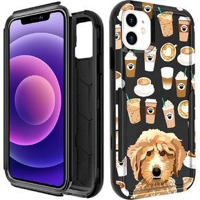 for iPhone 11 Protective Case Designer Strawberry Drop Tested Cute Cases for Women Girls Shockproof Protection Rugged Heavy Duty Phone Cover for iPhone 11
