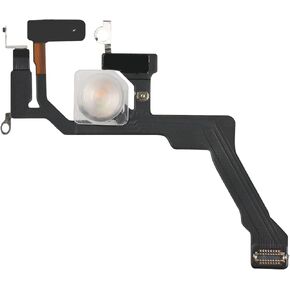 Flash Light for iPhone 14 Pro Flex Cable Replacement Repair Flashlight Part Fix Silent Switch with Pre-Installed Metal Bracket Holder for A2650, A2889, A2890, A2891, A2892