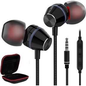 TITACUTE 3.5mm Headphones Magnetic Wired Earbuds for Google Pixel 5a 4a 3a for iPhone 6S 6 5S SE 1st Samsung Galaxy A03s A12 S9 S10 G Power MP 4 Gaming Headset in-Ear Earphones with Microphone Control