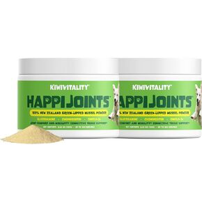 Green Lipped Mussel Powder for Dogs & Cats - Premium Hip & Joint Support for Joints, Tendons, Ligaments (400 Grams, Up to 1200 Servings) 2-Pack