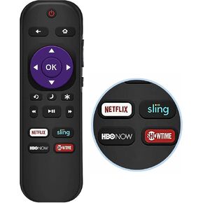 Replaced Hitachi Roku TV Remote Control for All Hitachi Roku TVs
