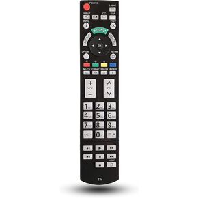 Replacement Remote Control N2QAYB000703 for Panasonic Viera TV TC-P50ST50 TC-L42ET5 TC-P55ST50 TC-P55VT50 TC-L55ET5 TC-L55DT50 TC-P60ST50 TC-P65VT50