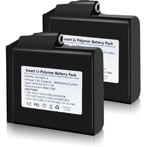 MADETEC 7.4V 3000mAh Rechargeable Li-ion Batteries, Battery Pack Heated Gloves