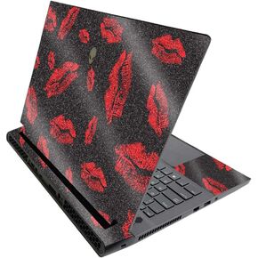 MightySkins Glossy Glitter Skin for Alienware M17 R3 (2020) & M17 R4 (2021) - Kiss Me | Durable High-Gloss Glitter Finish | Easy to Apply and Change Style | Made in The USA