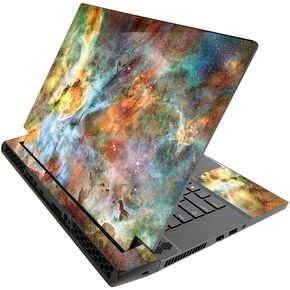 MightySkins Glossy Glitter Skin for Alienware M15 R3 (2020) & M15 R4 (2021) - Space Cloud | Durable High-Gloss Glitter Finish | Easy to Apply and Change Style | Made in The USA