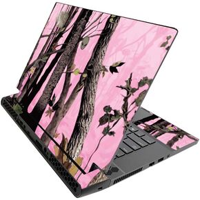MightySkins Skin for Alienware M15 R3 (2020) & M15 R4 (2021) - Pink Tree Camo | Protective Viny wrap | Easy to Apply and Change Style | Made in The USA