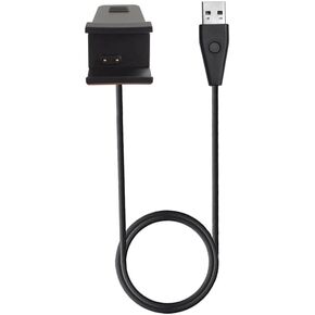 FitTurn USB Charger Compatible with Fitbit Ace 3 Activity Tracker for Kids 3.3ft/100cm Replacement USB Charger Charging Clip Cable Base Data Sync for Ace 3 Fitness Tracker 6+ 2Pack Black