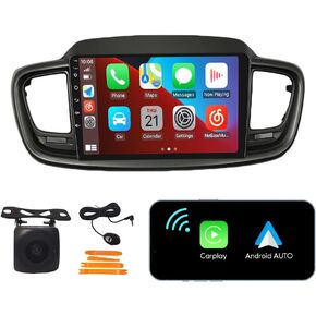 [2G+32G] 10" Carplay Android Auto Touchscreen Autoradio Car Stereo GPS Navigation FM Radio Head Unit WiFi Mirror Link Multimedia Player GPS Radio DSP ForKIA Sorento 2014-2017