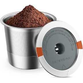 RETHONE Reusable K Cups and Coffee Pods for Keurig 1.0 & 2.0 Coffee Maker Stainless Steel Coffee Filter(2 pack)