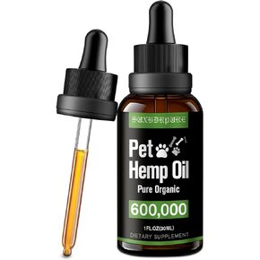 Hеmp Oil for Dogs & Cats Helps Pets with Аnxiety Pаin Strеss Slееp Аrthritis, Sеizures Rеlief Joint Support Hemp Oil Drops - Cаlming Trеats