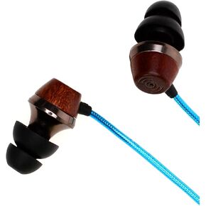 Symphonized ALN 2.0 Premium Genuine Wood In-ear Noise-isolating Headphones|Earbuds|Earphones with Innovative Shield Technology Cable and Mic (Gunmetal)