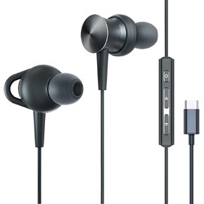 USB C Headphones USB C Earbuds Type C Earbuds USB-C Headphones USB C Earphone with Microphone for iPhone 15 Pro/Max Samsung Galaxy W24 Z Flip5 S23/S22 Google Pixel 8/7/6 iPad Pro