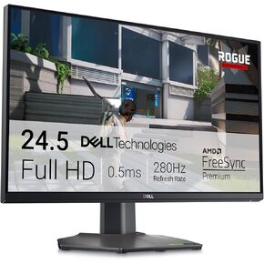 Dell G2725D Gaming Monitor - 27-inch QHD (2560x1440) up to 180 Hz, 2ms Response time, 99% RGB Display, DisplayPort/HDMI Connectivity, AMD FreeSync, Comfortview, Tilt Adjustable - Black
