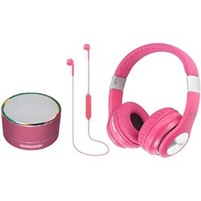 Magnavox MBH572-PK 3-in-1 Bluetooth Wireless Combo Pack in Pink