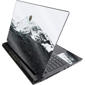 MightySkins Glossy Glitter Skin for Alienware M17 R3 (2020) & M17 R4 (2021) - Mountain Waves | Durable High-Gloss Glitter Finish | Easy to Apply and Change Style | Made in The USA