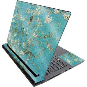 MightySkins Glossy Glitter Skin for Alienware M17 R3 (2020) & M17 R4 (2021) - Almond Blossom | Durable High-Gloss Glitter Finish | Easy to Apply and Change Style | Made in The USA